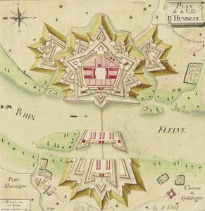 Plan de l'ancienne forteresse - source Gallica BNF