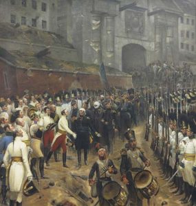 Sortie de la garnison de Huningue le 20 août 1815 - Édouard Detaille