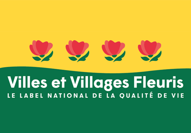 Label 4 fleurs - villes et villages fleuris