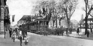 Le tramway rue Barbanègre au début du 20e siècle