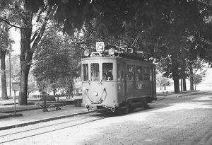 Photo du tramway dans square Soustons