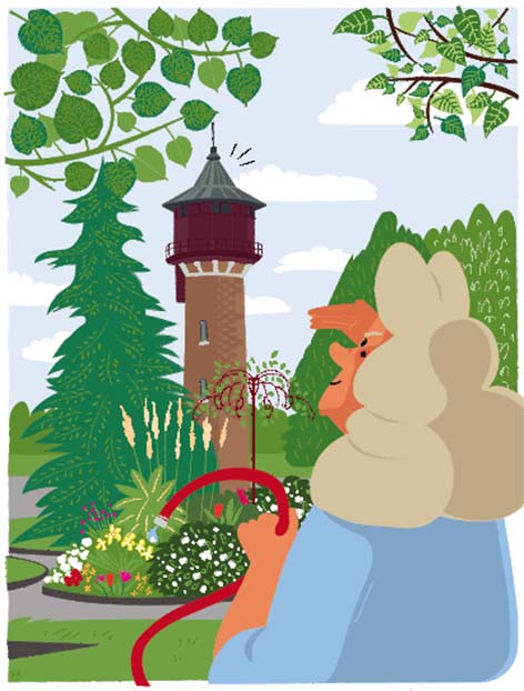 Vauban jardinier : illustration Château d'eau