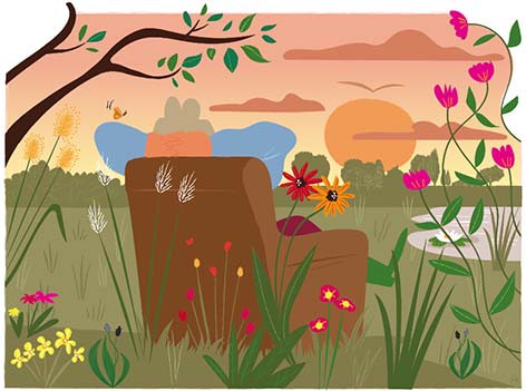 Jardin en demi-lune