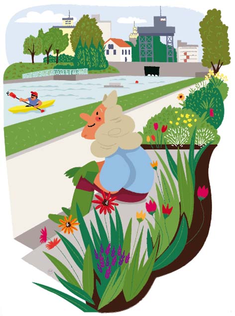 Vauban jardinier : illustration Jardin des Vivaces