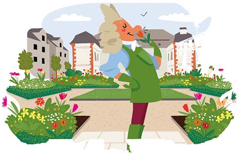 Vauban jardinier : illustration Jardin du Musée