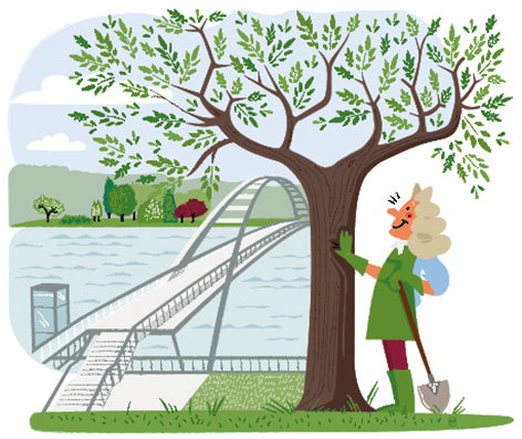 Vauban jardinier : illustration Pépinière du Roi