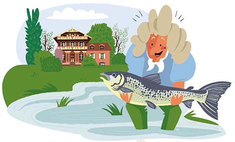 Vauban jardinier : illustration Pisciculture Impériale de Huningue