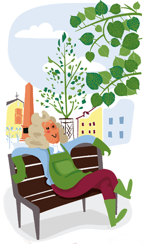 Vauban jardinier : illustration place Abbatucci