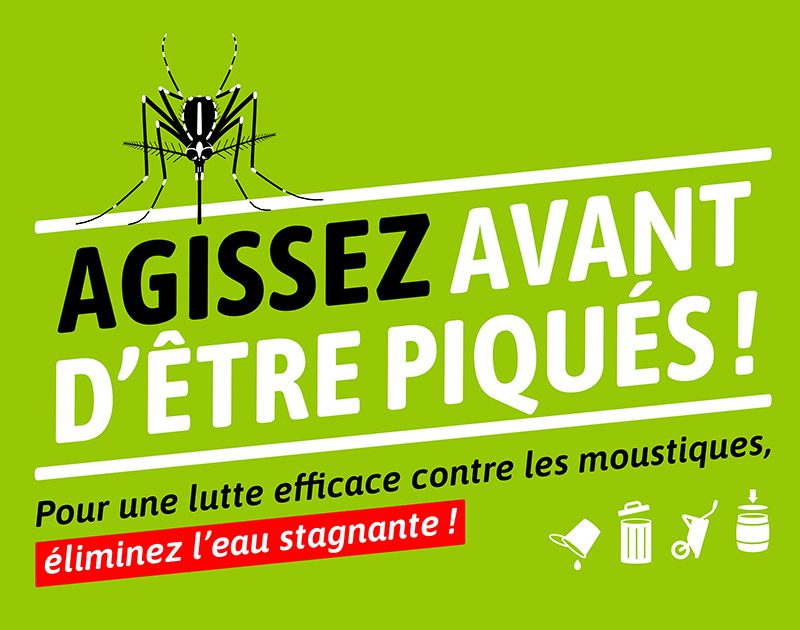 Pour une lutte efficace contre les moustiques éliminez l'eau stagnante !
