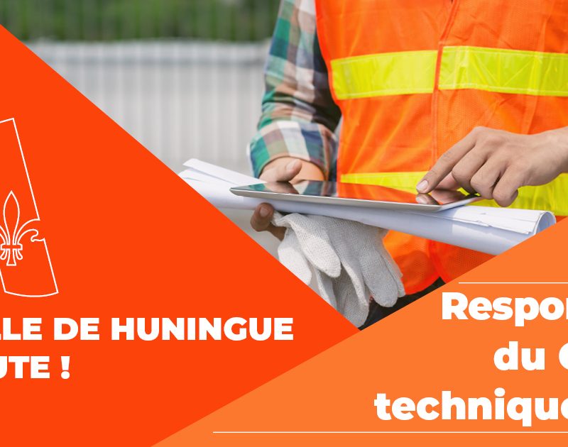 Offre d'emploi de responsable du centre technique (H/F) à la Ville de Huningue