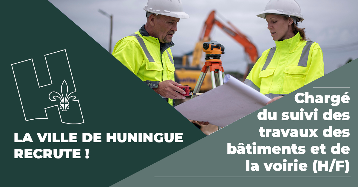 Chargé du suivi des travaux des bâtiments et de la voirie (H/F)