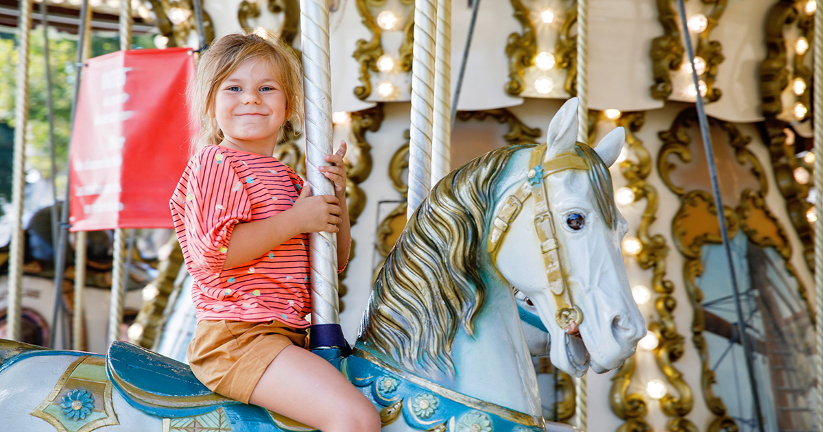 Un carrousel sur la place Abbatucci