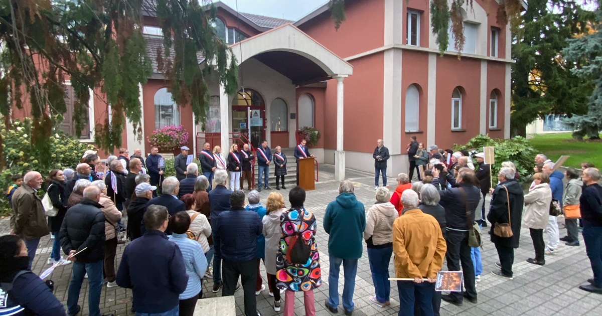 Rassemblement en solidarité avec les communes touchées par les violences